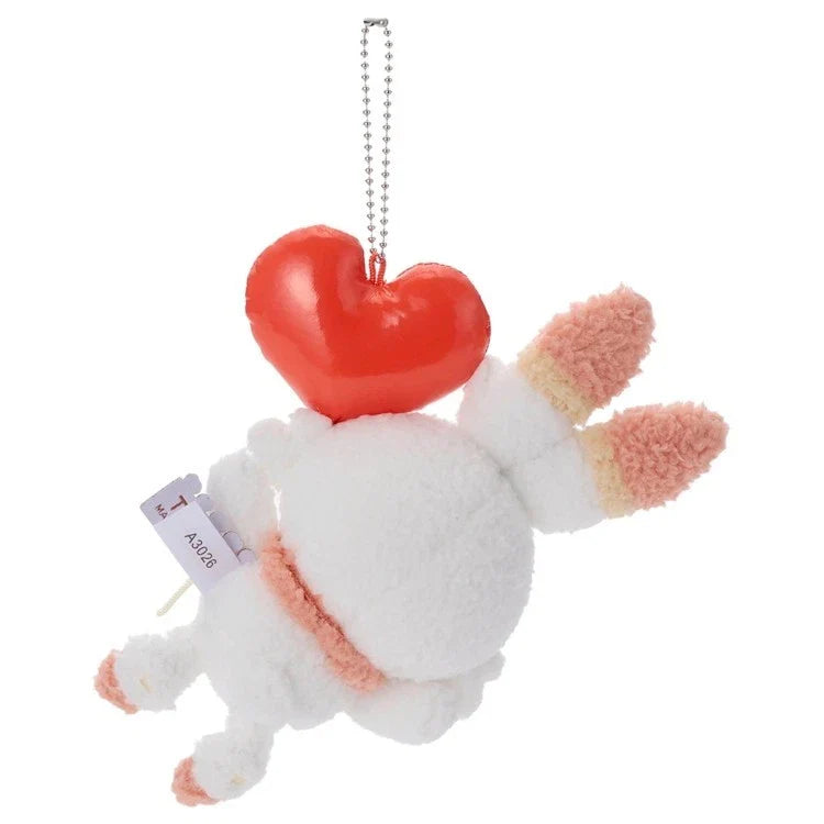 Pokemon Pokepeace Scorbunny Mellow Heart Plush Keychain JAPAN OFFICIAL