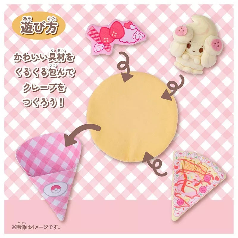 Pokemon Pokepeace KuruKuru Crepe Alcremie Plush Doll JAPAN OFFICIAL