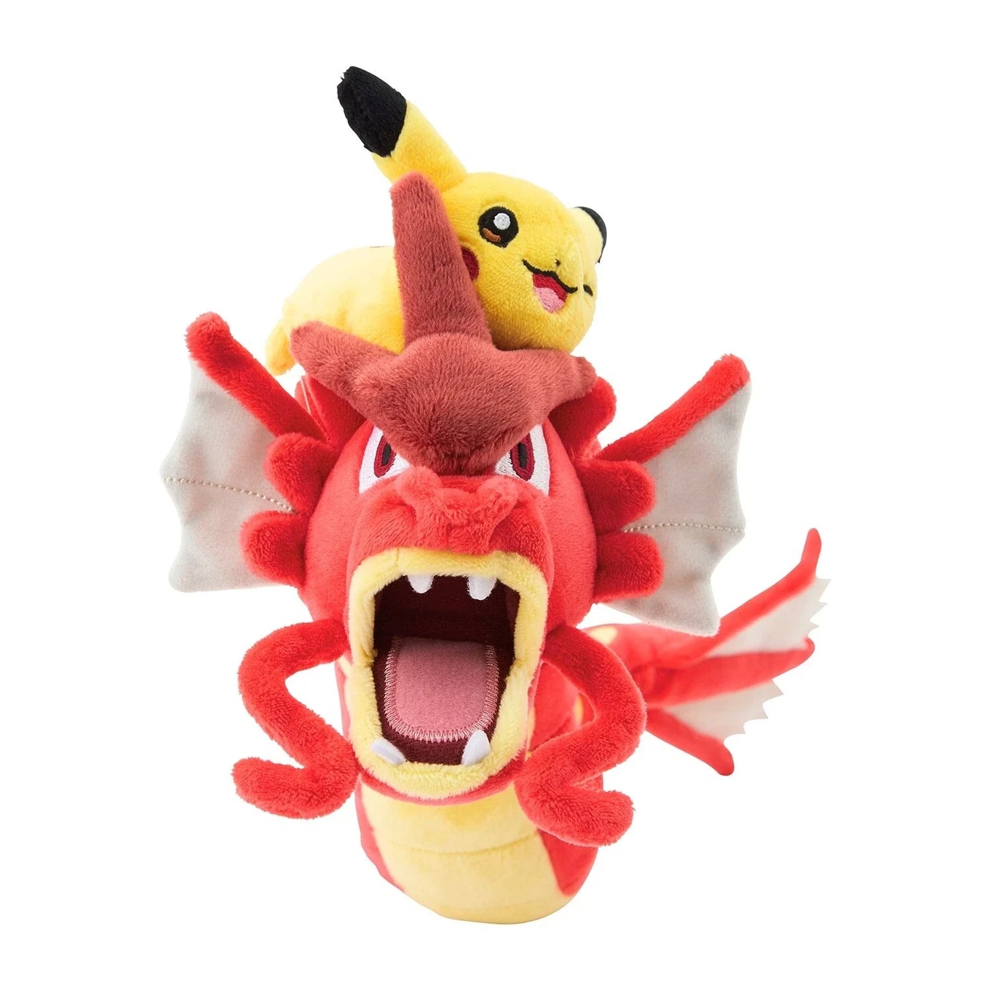 Pokemon Center Original Red Gyarados And Pikachu Hiroshima R Plush Doll JAPAN