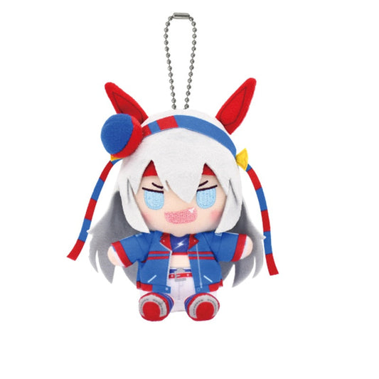 Uma Musume Cinderella Gray Chibi Sitting Tamamo Cross Plush Mascot JAPAN