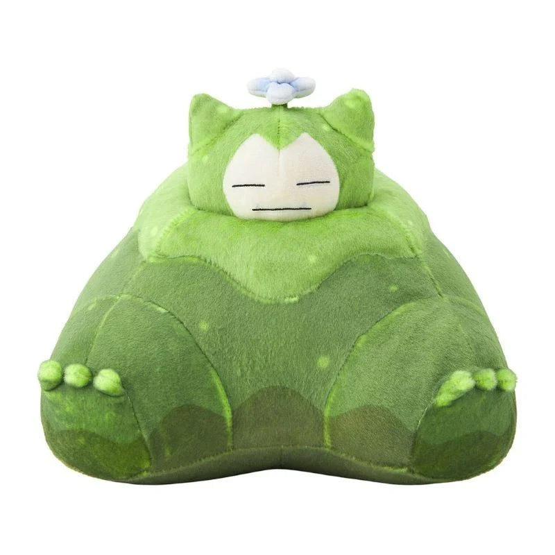 Pokemon Center Original Poco a Pokemon Snorlax Plush Moss Flower Plush Doll