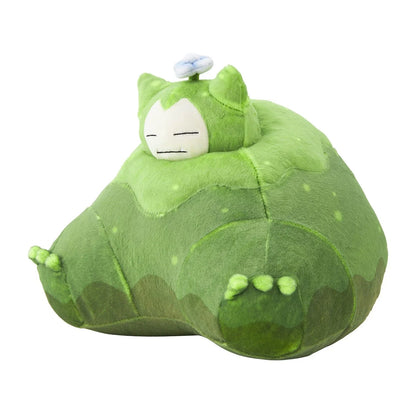 Pokemon Center Original Poco a Pokemon Snorlax Plush Moss Flower Plush Doll