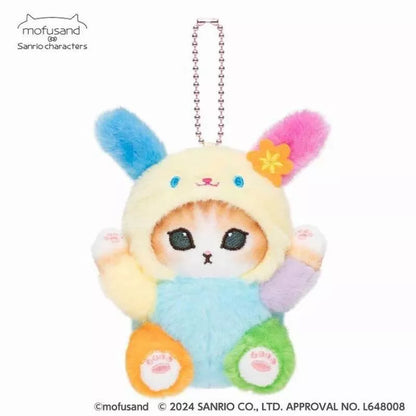 SANRIO mofusand x Sanrio Characters Mini Mascot Dear Usahana Plush JAPAN