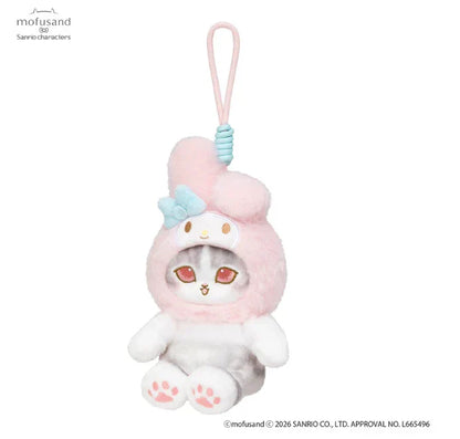 mofusand x Sanrio Characters Potefuwa Mascot My Melody Plush JAPAN OFFICIAL