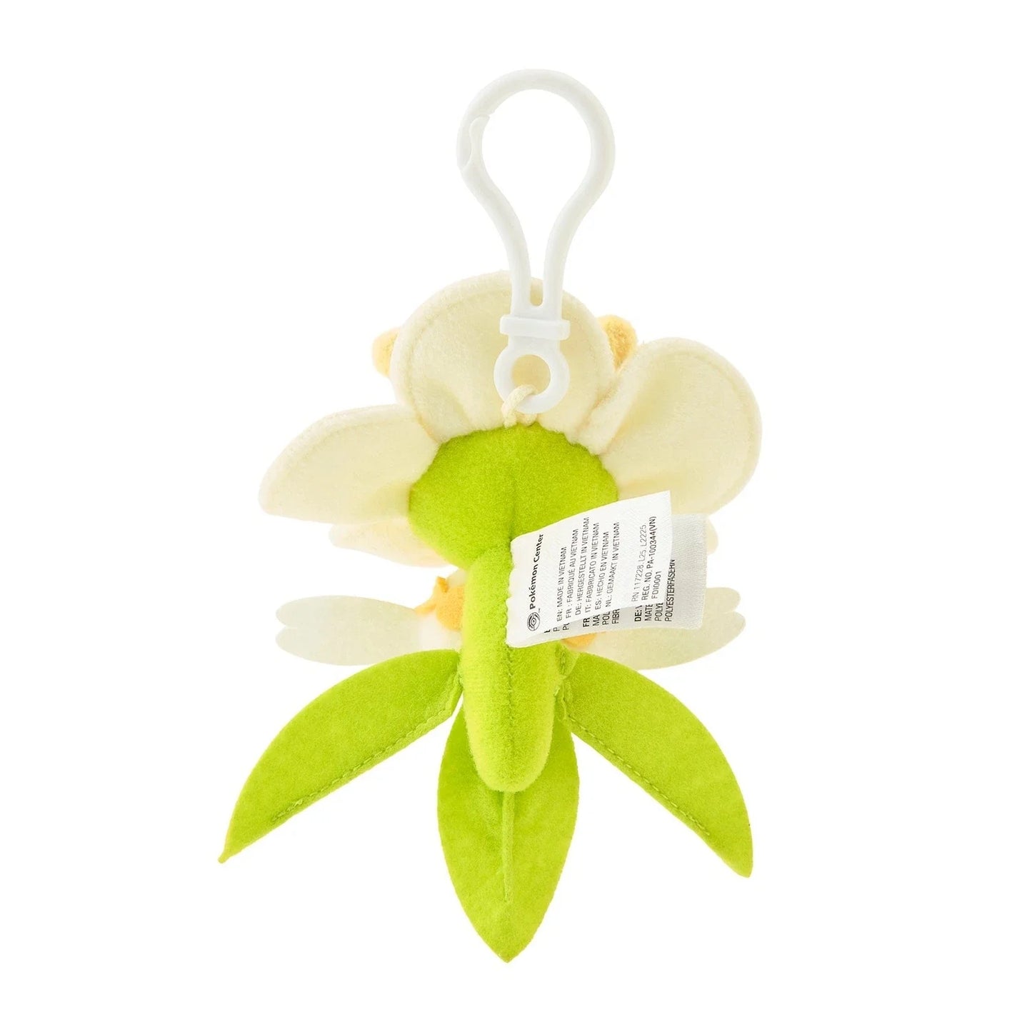 Pokemon Center Original Full Bloom Flabebe White Flower Plush Keychain JAPAN