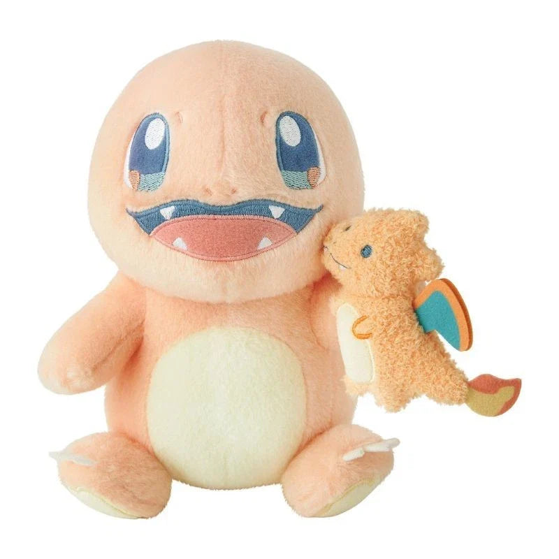 Pokemon Center Original Little Daydream Charmander & Charizard Plush Doll JAPAN