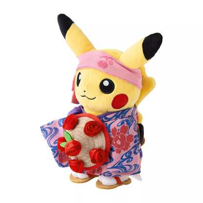 Pokemon Center Original Hanagasa Festival Pikachu Plush Doll JAPAN OFFICIAL