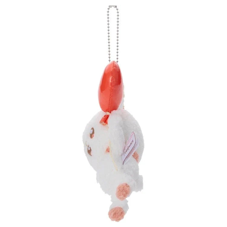 Pokemon Pokepeace Scorbunny Mellow Heart Plush Keychain JAPAN OFFICIAL