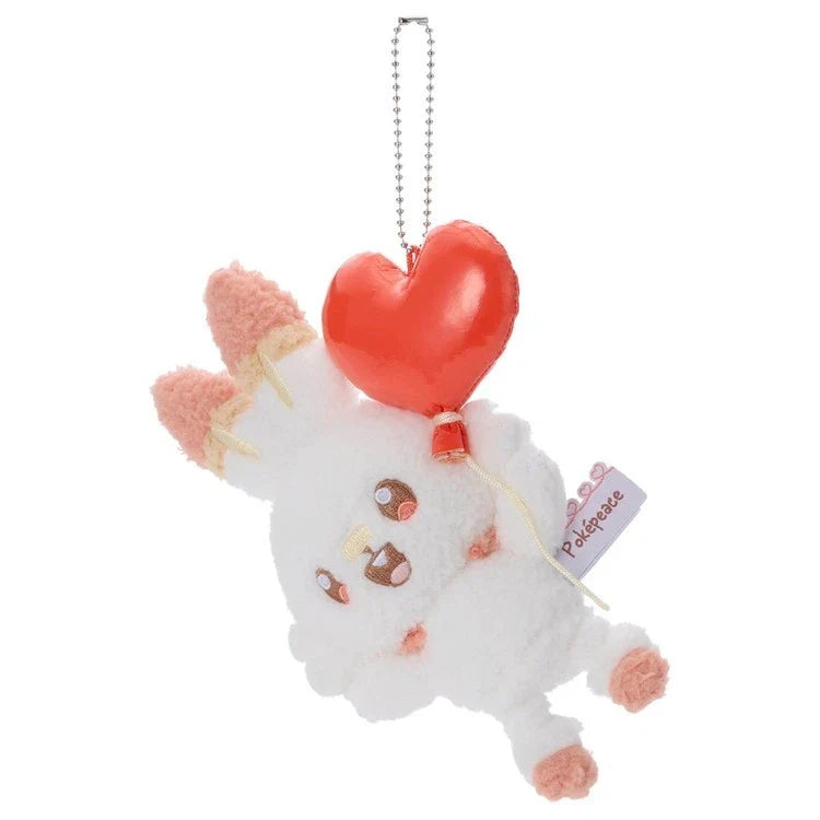 Pokemon Pokepeace Scorbunny Mellow Heart Plush Keychain JAPAN OFFICIAL