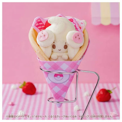 Pokemon Pokepeace KuruKuru Crepe Alcremie Plush Doll JAPAN OFFICIAL