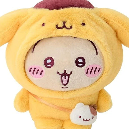 Sanrio Pom Pom Purin x Chiikawa Usagi Plush Doll JAPAN OFFICIAL