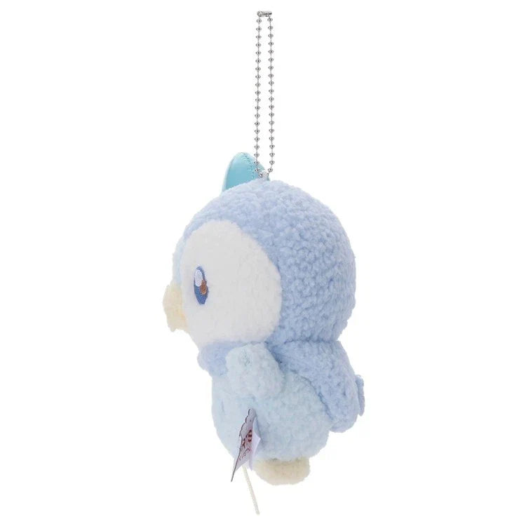 Pokemon Pokepeace Piplup Mellow Heart Plush Keychain JAPAN OFFICIAL