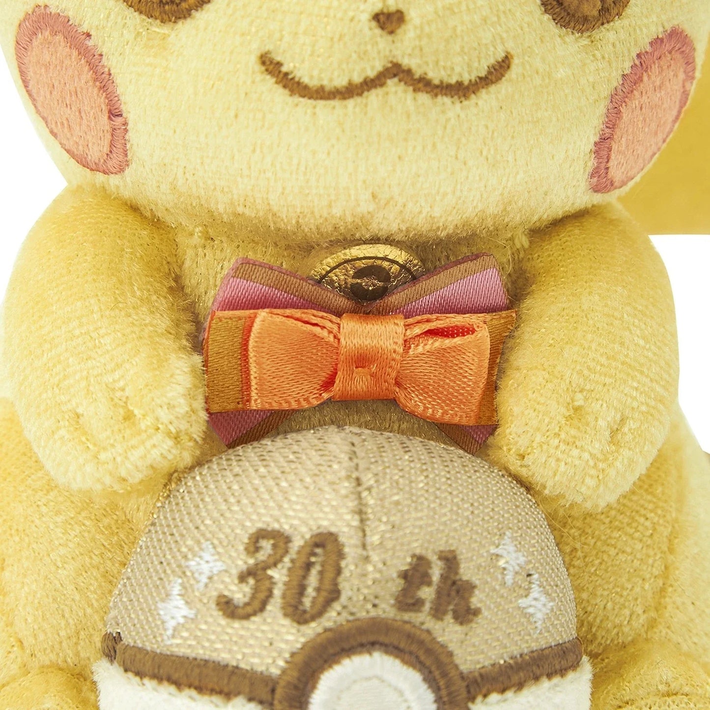 Pokemon Center Original 30th Anniversary Pika Pika! Pikachu Plush Keychain