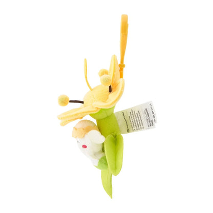 Pokemon Center Original Full Bloom Flabebe Yellow Flower Plush Keychain JAPAN
