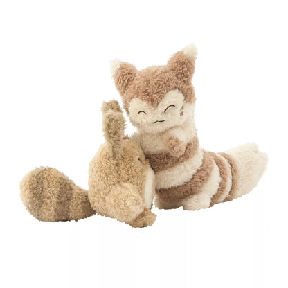 Pokemon Center Original Buru Buru Mugyu! Sentret & Furret Plush Doll JAPAN