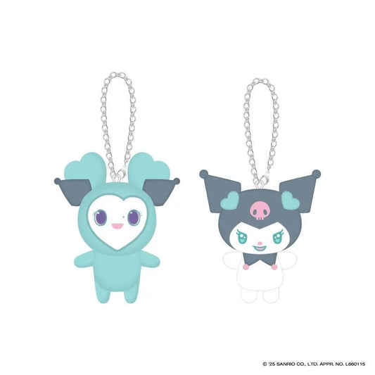 TWICE LOVELYS x Sanrio Characters Bag Charm Mively x Kuromi Set of 2 Plush JAPAN