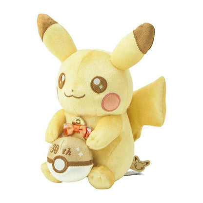 Pokemon Center Original 30th Anniversary Pika Pika! Pikachu Plush Doll JAPAN