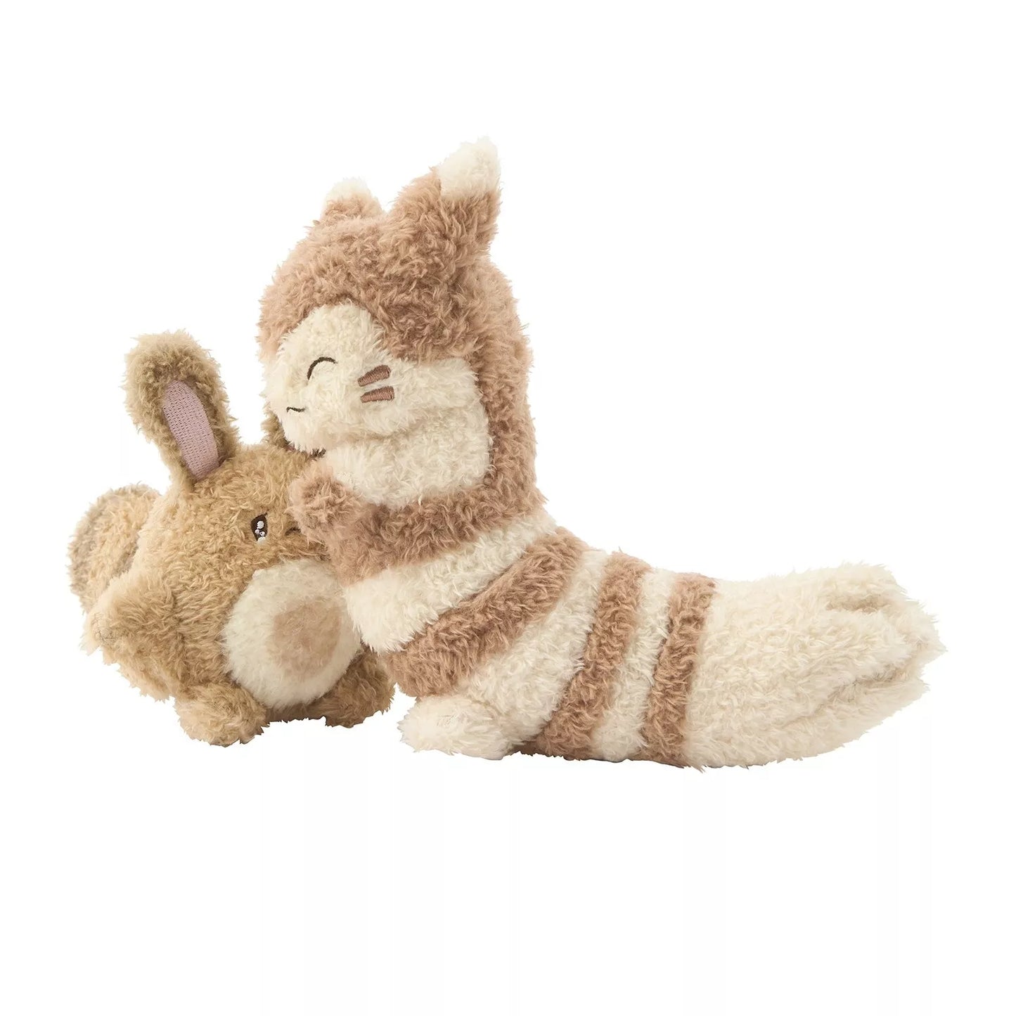 Pokemon Center Original Buru Buru Mugyu! Sentret & Furret Plush Doll JAPAN