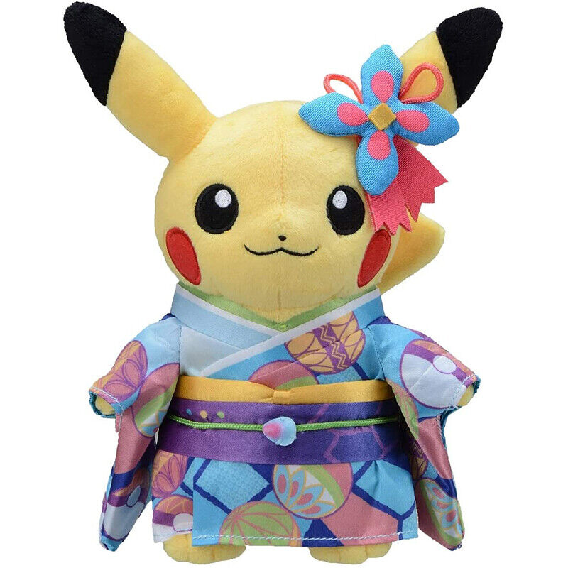 Pokemon Center Original Plush Doll Kaga Kimono Pikachu Pokemon Center Kanazawa