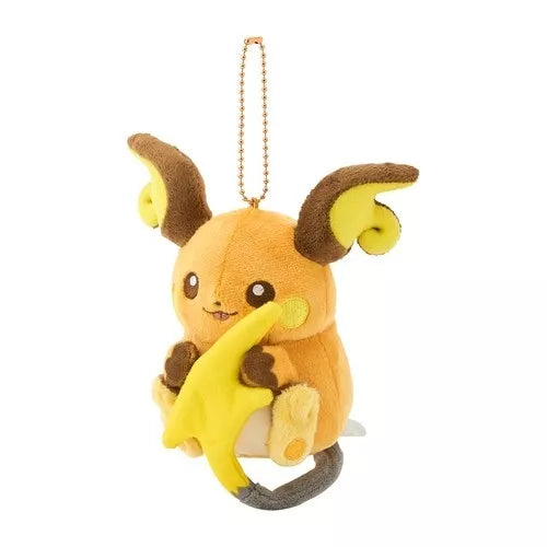 Pokemon Center Original Magnetic Plush Keychain Raichu & Alolan Raichu JAPAN