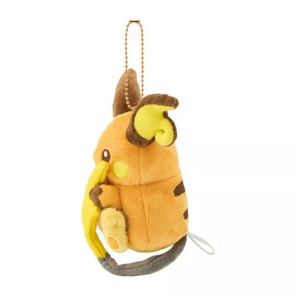 Pokemon Center Original Magnetic Plush Keychain Raichu & Alolan Raichu JAPAN