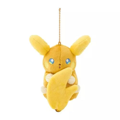 Pokemon Center Original Magnetic Plush Keychain Raichu & Alolan Raichu JAPAN
