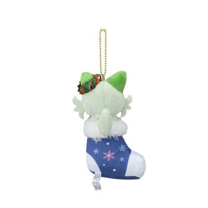 Pokemon Center Paldea's Christmas Market 2023 Plush Key Chain Sprigatito JAPAN