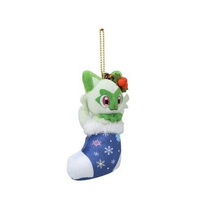 Pokemon Center Paldea's Christmas Market 2023 Plush Key Chain Sprigatito JAPAN