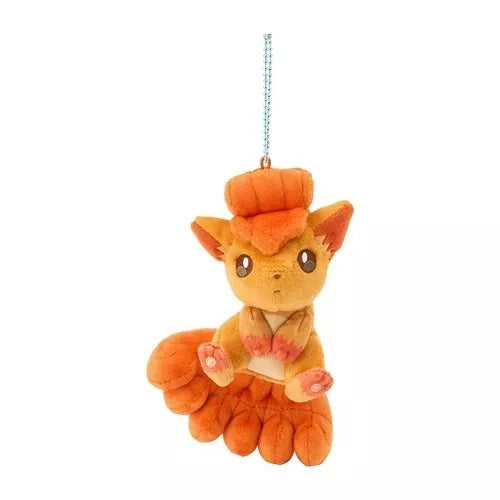 Pokemon Center Original Magnetic Plush Keychain Vulpix & Alolan Vulpix JAPAN