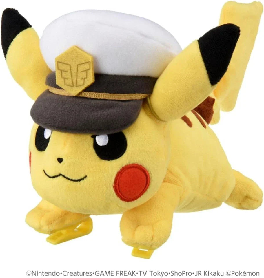Takara Tomy Pokemon Plush Shoulder Captain Pikachu JAPAN OFFICIAL
