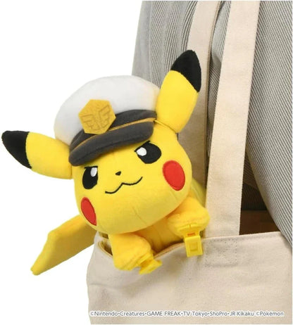 Takara Tomy Pokemon Plush Shoulder Captain Pikachu JAPAN OFFICIAL