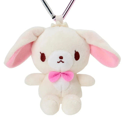 Sanrio Sugar Bunnies Mini Mascot Holder Shirousa Plush JAPAN OFFICIAL