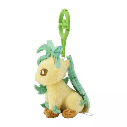 Pokemon Center Original Plush Mascot Keychain with Carabiner Leafeon JAPAN