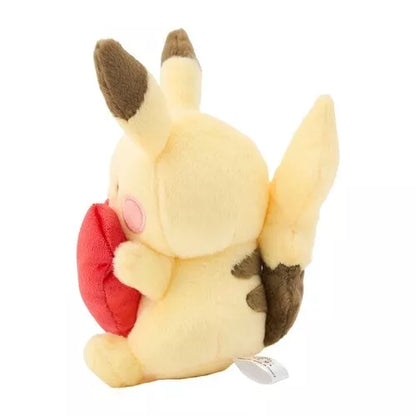 Pokemon Center Original With a Heart Pikachu Plush Doll JAPAN OFFICIAL