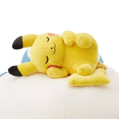 Pokemon Center Original Sleep Motchiri Snorlax & Pikachu Oyasumi Ver. Plush Doll