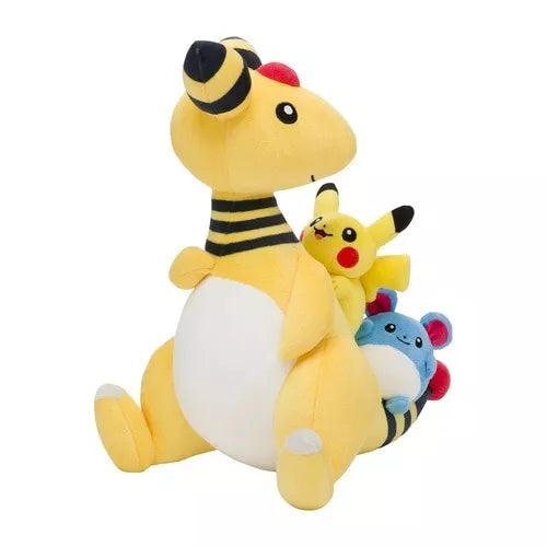 Pokemon Center Original Ampharos & Pikachu & Marill Plush Doll JAPAN OFFICIAL