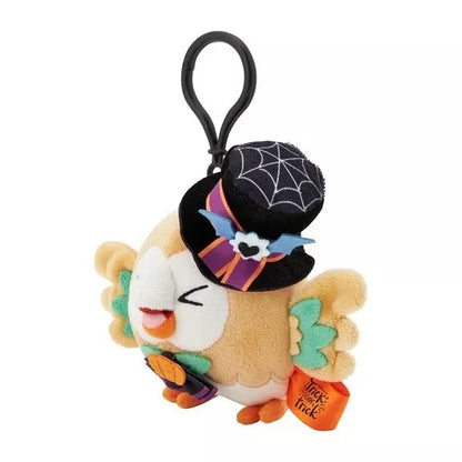 Pokemon Center Original Halloween Trick or trick Plush Keychain Rowlet JAPAN