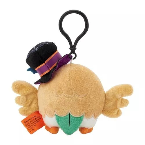 Pokemon Center Original Halloween Trick or trick Plush Keychain Rowlet JAPAN